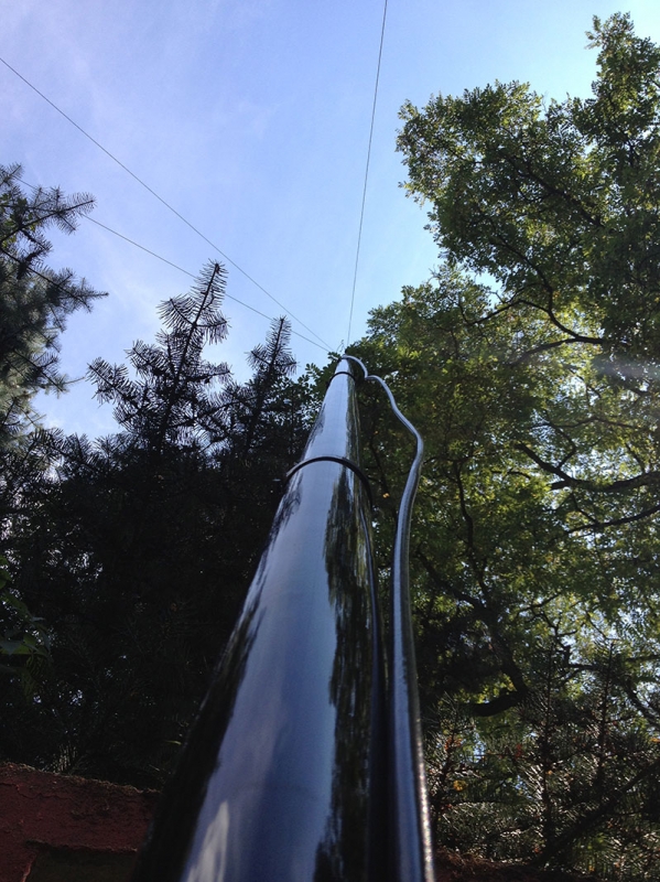 Mástil de antena para antena de radio Spiderbeam de 15 metros de altura