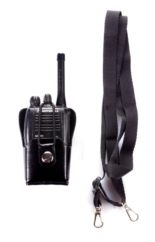 Funda de cuero (funda de transporte) adecuada para el Motorola GP344