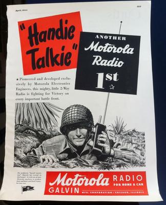 Radios Motorola publicidad vintage